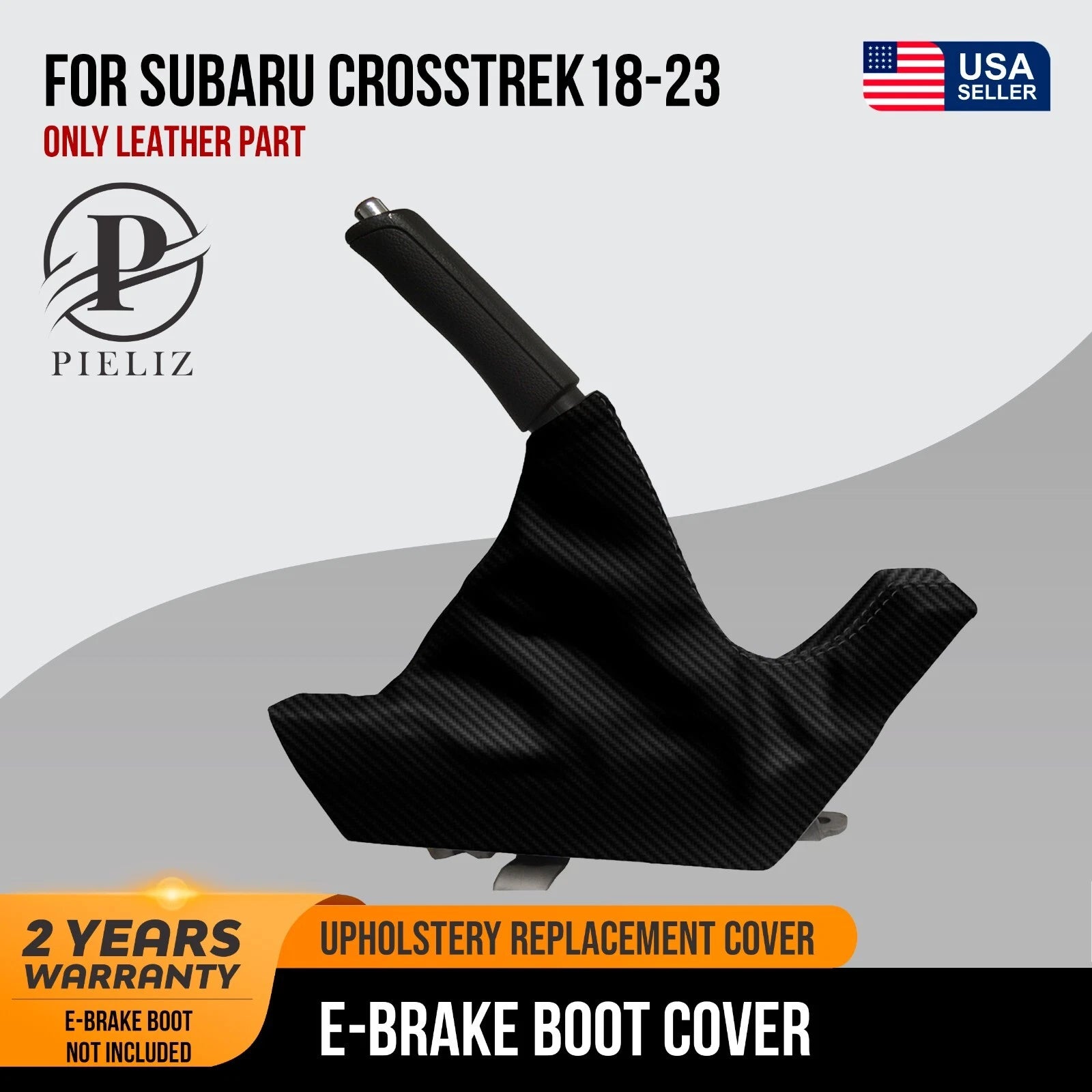 E Brake Boot Cover for Subaru Crosstrek (2018–2023) Carbon Black