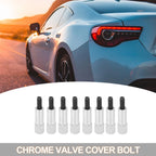 8pcs Chrome Valve Cover Bolt for Chevy 283 302 305 307 327 350 383 400