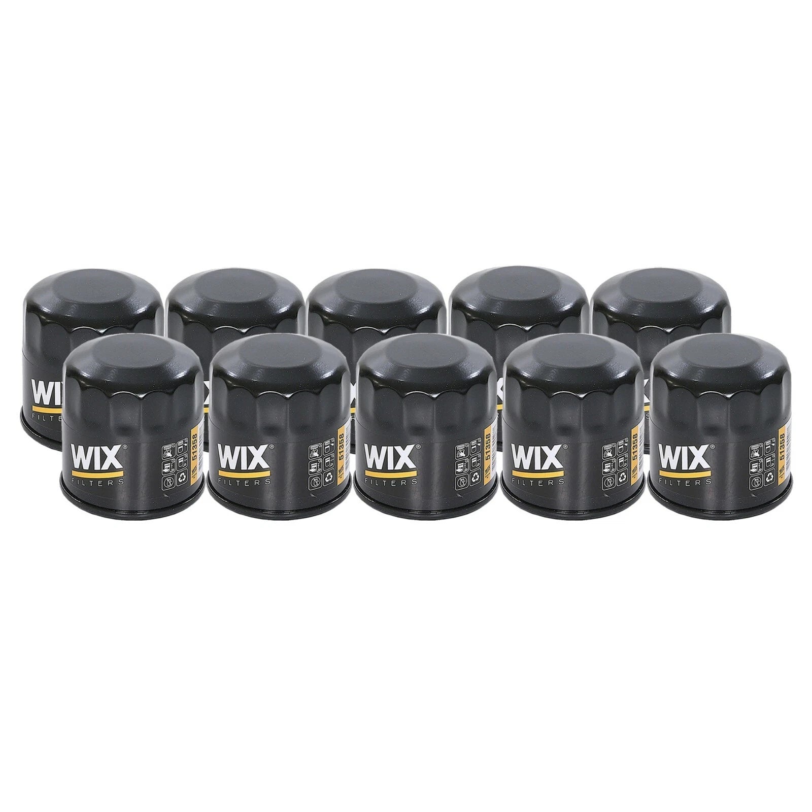 Set of 10 Engine Oil Filters for Chevy Dodge Honda Infiniti Kia Mazda Nissan