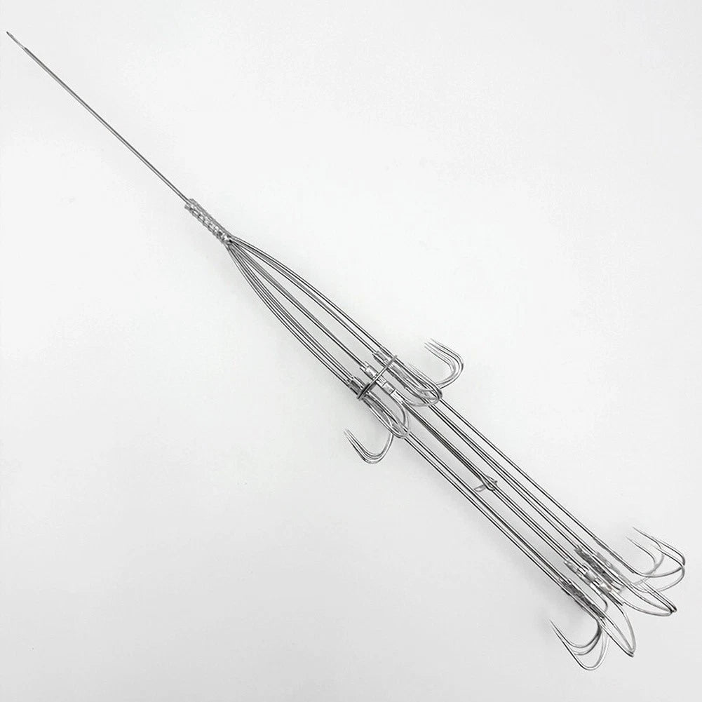 8 Claw Squid Hook Umbrella Style Double Layer Stainless Steel Sea Gear