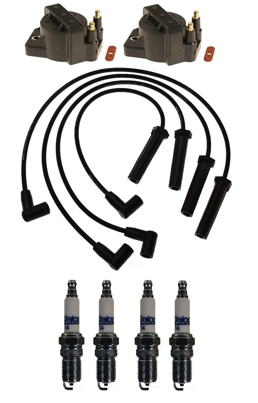 2X Ignition Wires & 4 Spark Plugs Kit for Chevy Cavalier 2.2L (1998–1999)