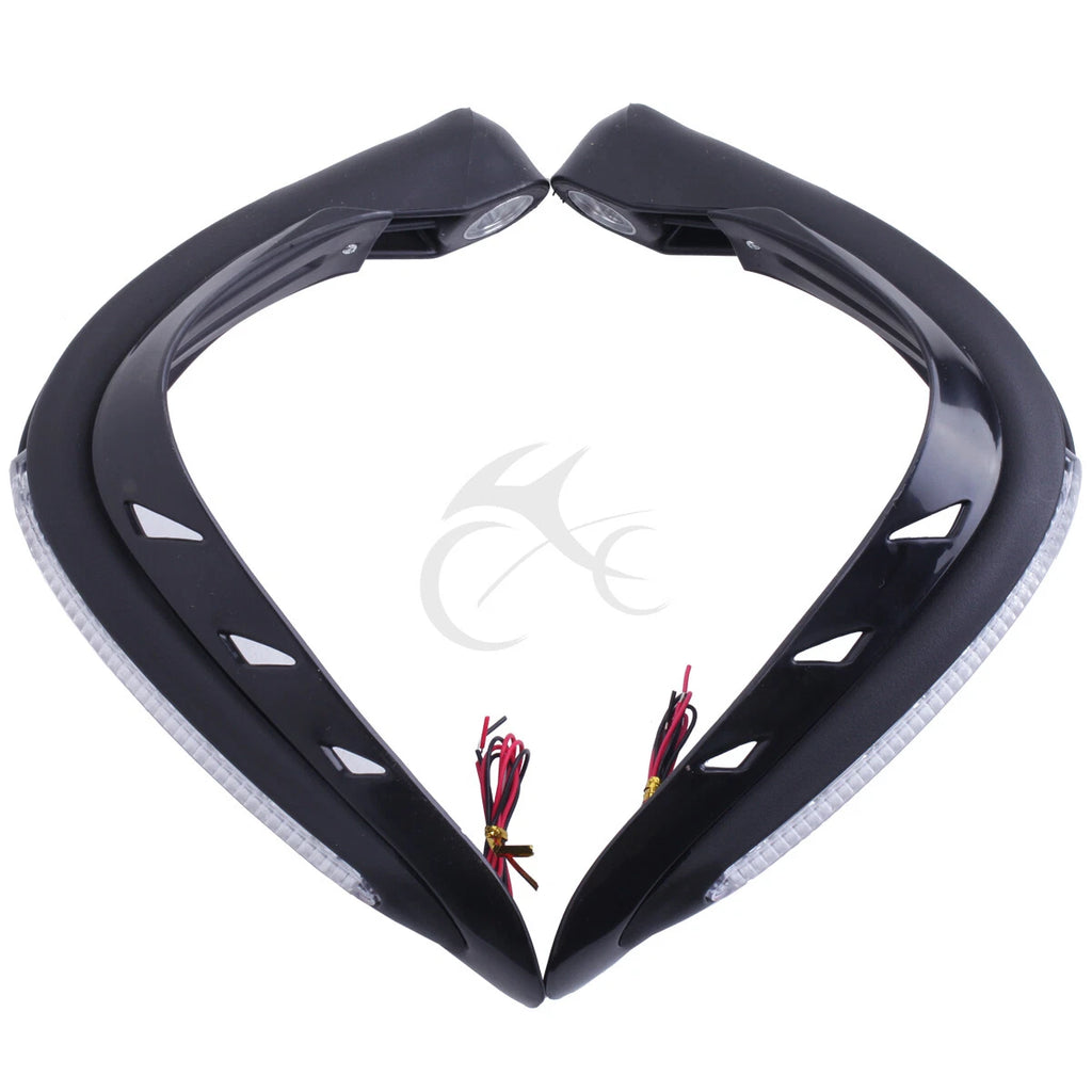7/8" Black Brush Hand Guards for Yamaha WR250R X (2007–2012)
