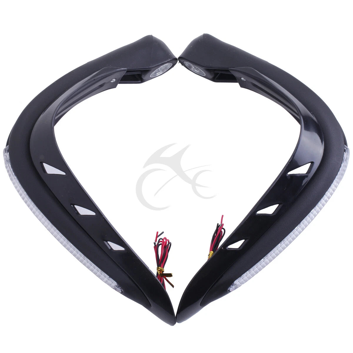 7/8" Black Brush Hand Guards for Yamaha WR250R X (2007–2012)