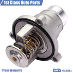 Aluminum Thermostat with Housing for BMW X5 X6 E53 E60 E63 E64 E65 E66 (2002–2013)
