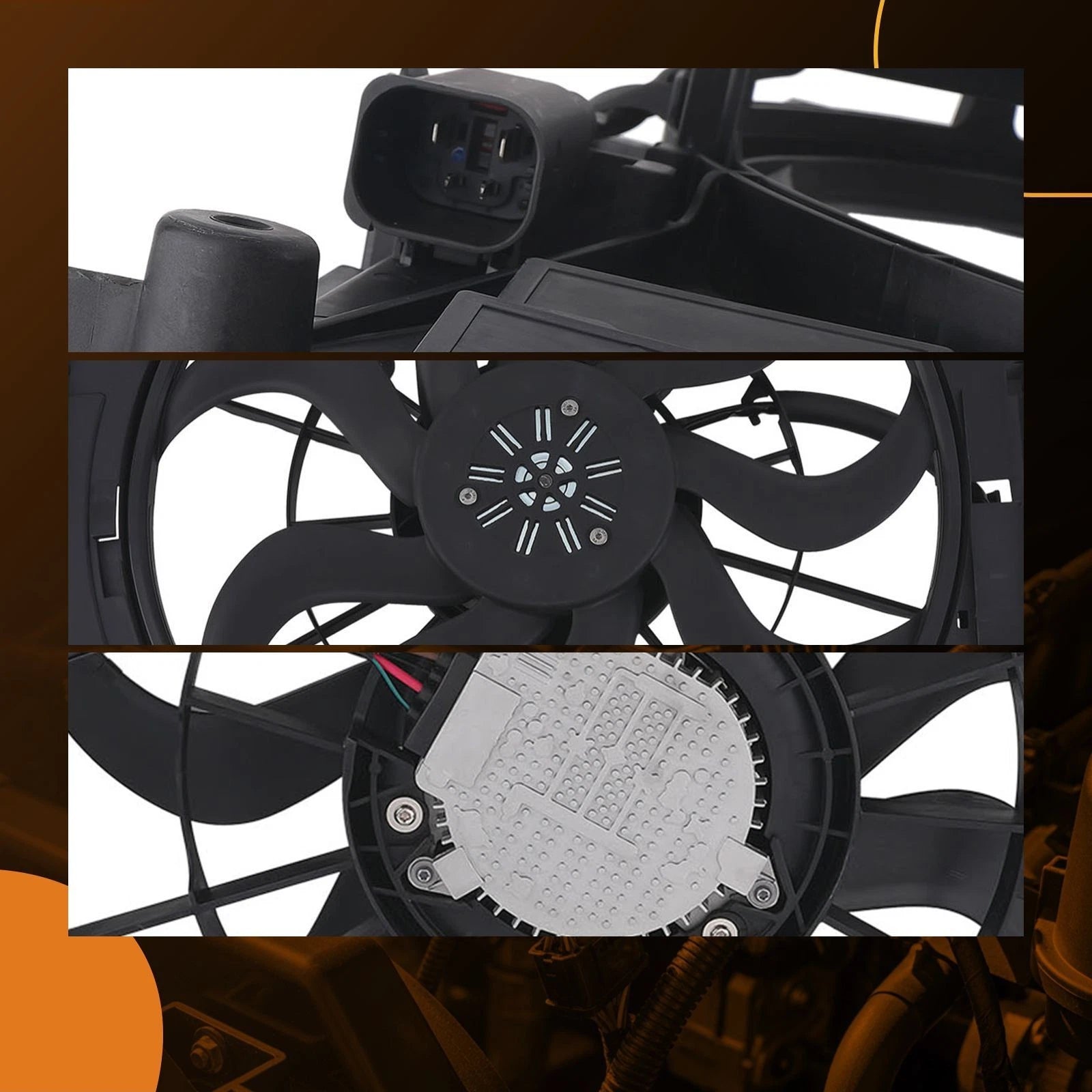 Radiator Cooling Fan Assembly for BMW X3 X4 (2014-2024)