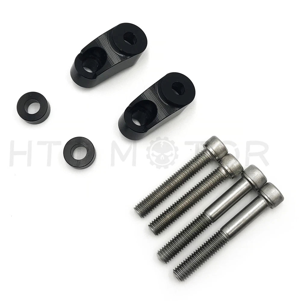39MM - 49MM Black Front Turn Signal Relocation for Harley Dyna FXR Sportster