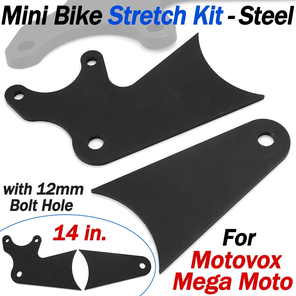 4in Steel Mini Bike Stretch Tabs Kit for Motovox Mega Moto