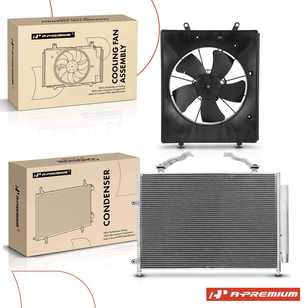 A/C Condenser & Cooling Fan Assembly for Toyota Sienna (2011-2016) Lexus