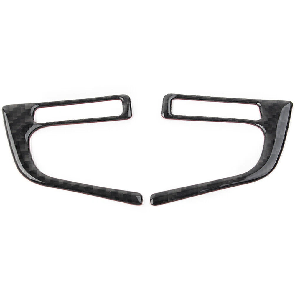 Carbon Fiber Steering Wheel Button Trim Cover for Subaru Forester (2013–2018)