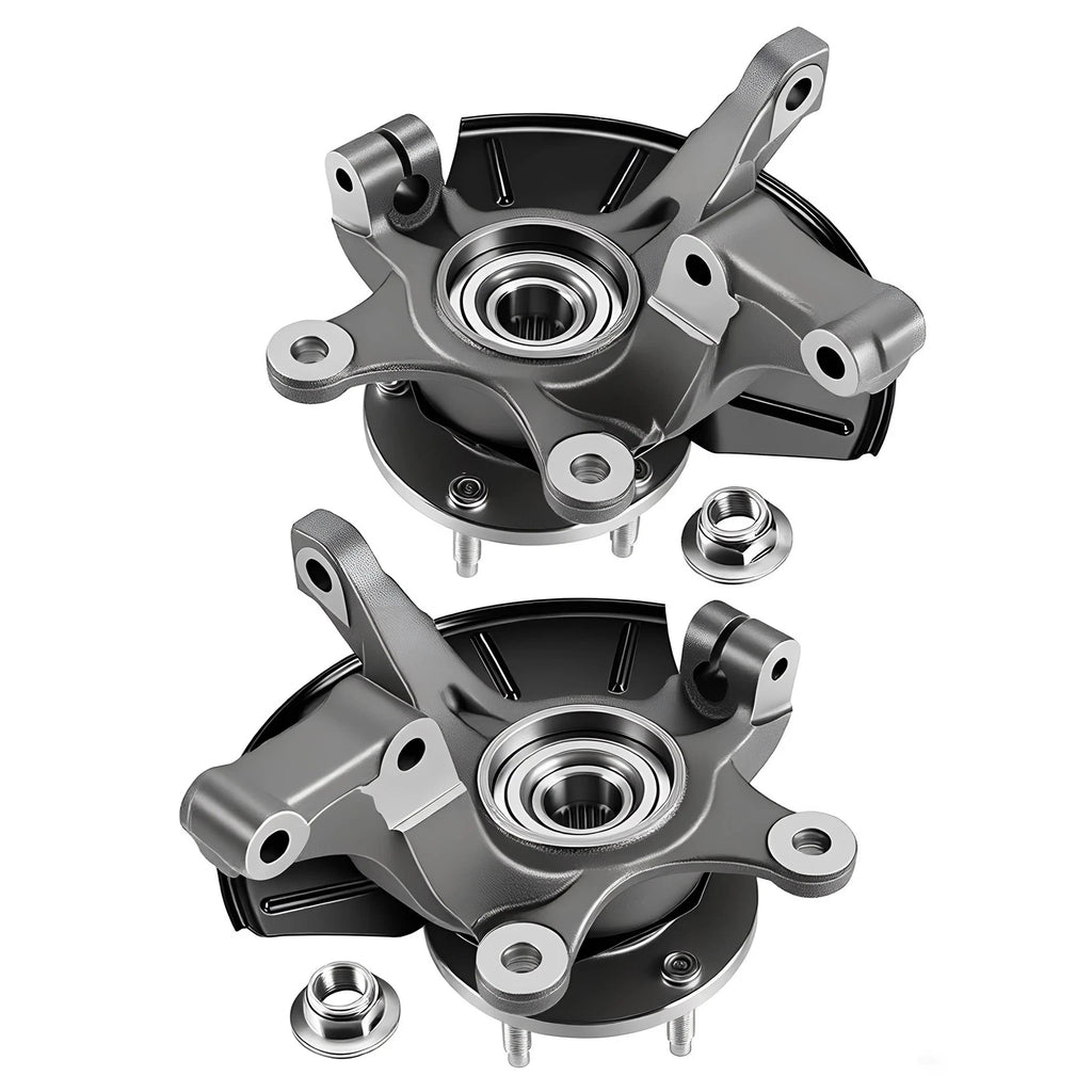 Front Steering Knuckle & Wheel Bearing Hub Assembly Pair for Ford Escape (2005–2012)