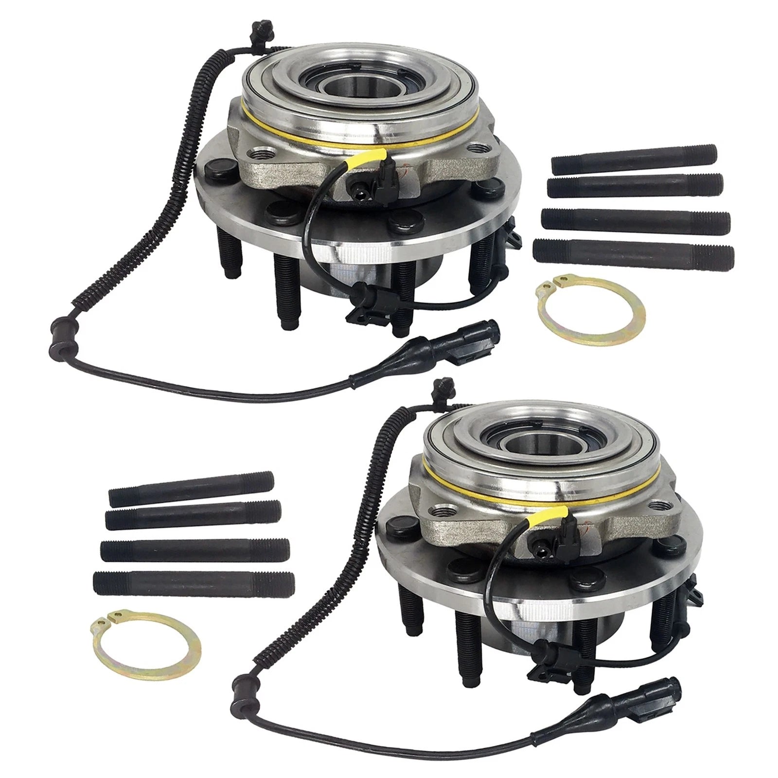 2X Front Wheel Hub Bearing Assembly 515081 for Ford F250 F350 F450 F550 (2005–2010)