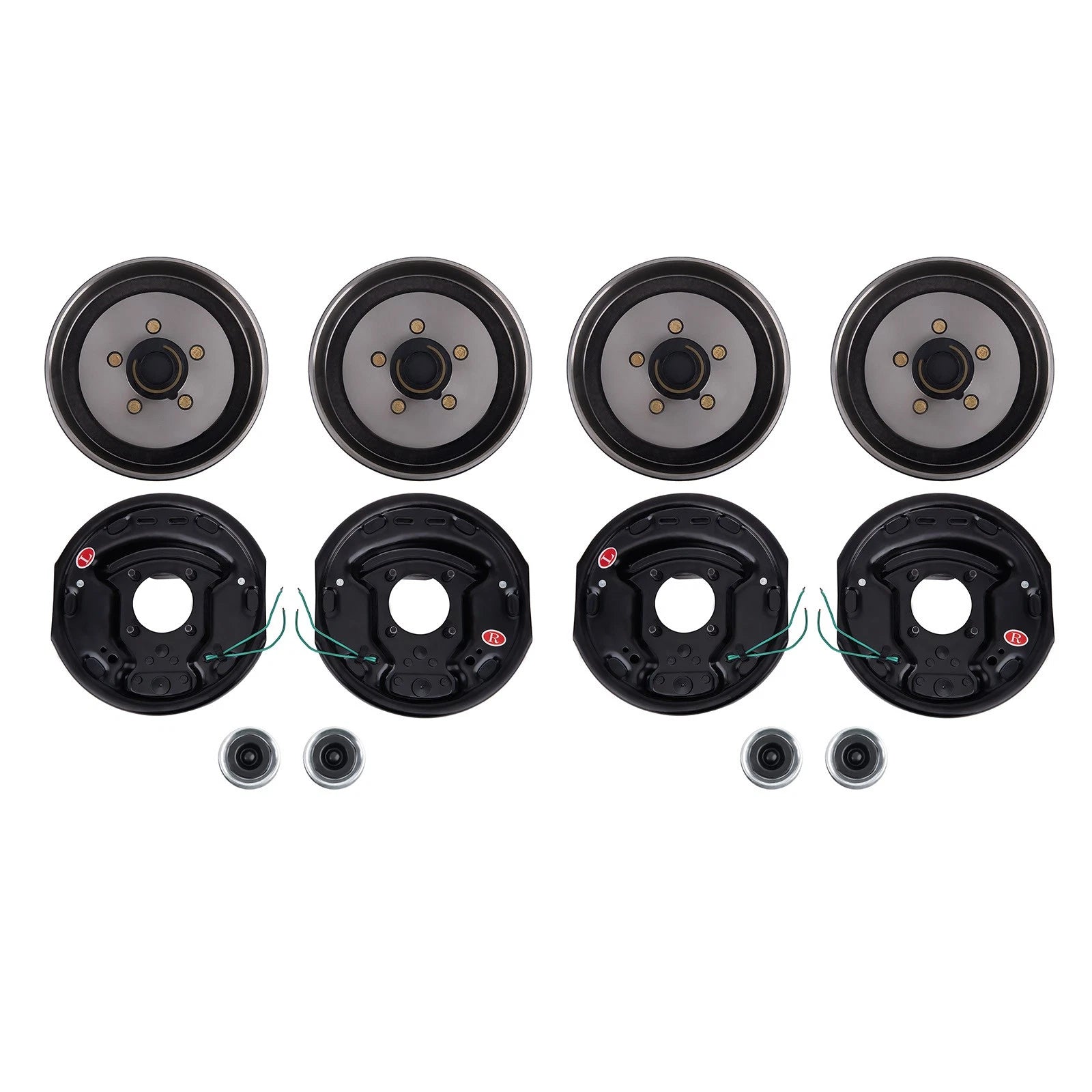 5 x 4.5 Hub Drum Kits with 10"x2-1/4" Electric Brakes for 3500 lbs Axle