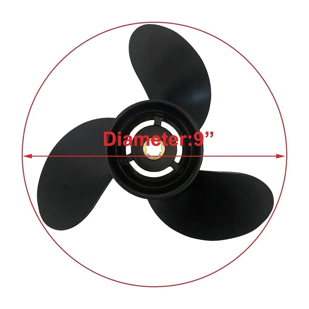 Boat Propeller for OEM 48-828156A12 (Direct Replacement, Right-hand Rotation)
