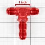 6AN AN-6 Male on Run Female Bulkhead Flare Tee Fitting for Fuel/Oil
