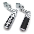Arched FootPeg Kit for Harley XL & Yamaha Virage (1.25")
