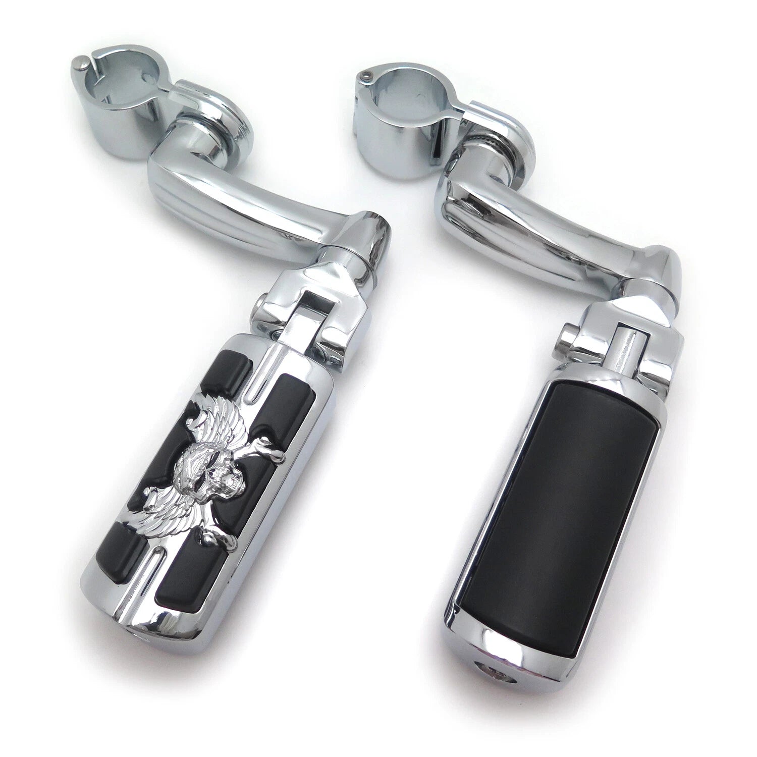 Arched FootPeg Kit for Harley XL & Yamaha Virage (1.25")