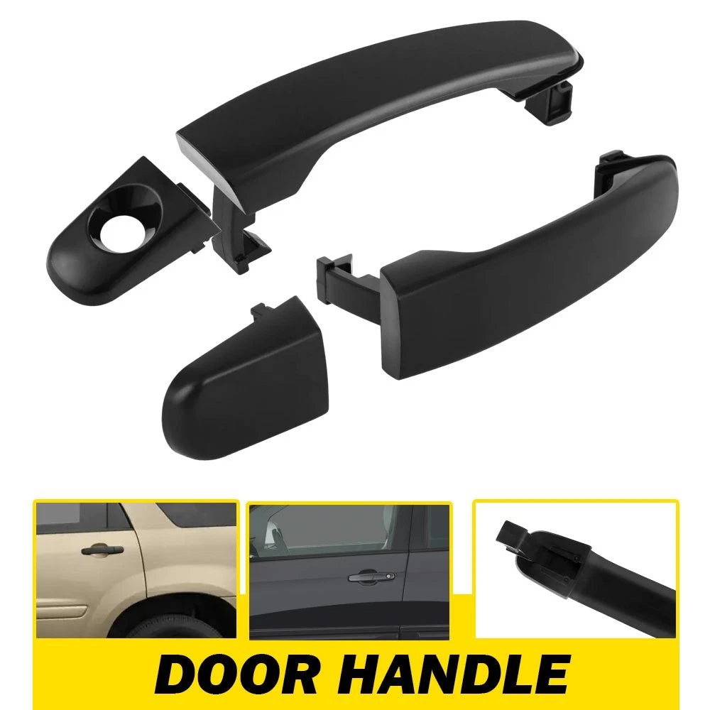 2X Black Front Door Handle for Pontiac G6 (2005–2010) LH+RH