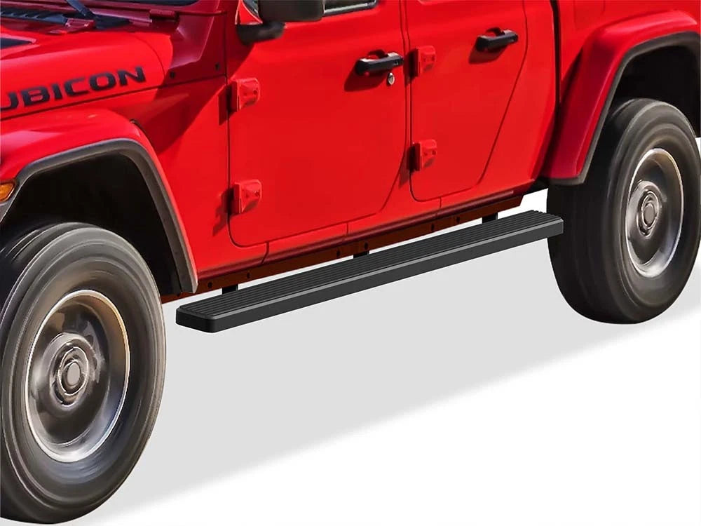 5-Inch Matte Black Running Boards for Jeep Gladiator (2020–2026)