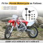 Intake & Exhaust Valve Kit with Lifter for Honda CRF250R CRF250X (2004–2017)