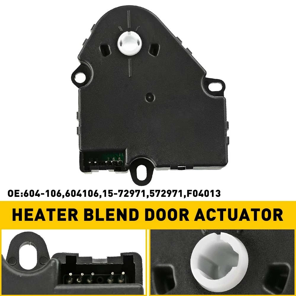 HVAC A/C Heater Air Blend Door Actuator for Chevy Silverado GMC Sierra (2007–2014) 604-106 K