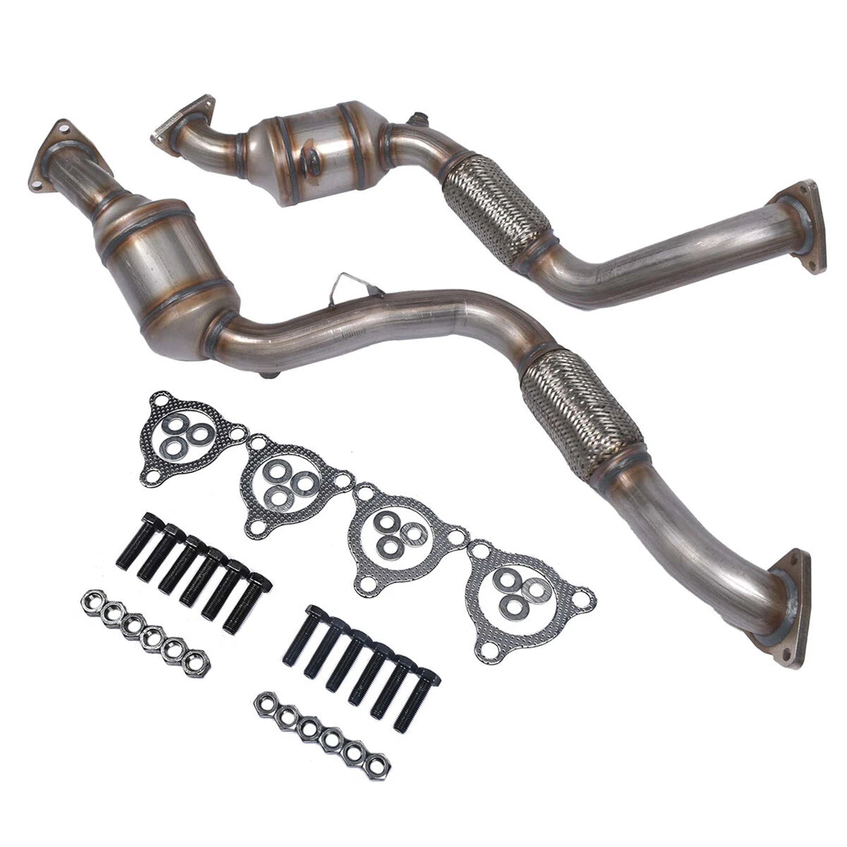 Pair of Front Catalytic Converters for Audi Q7 (2007–2009)