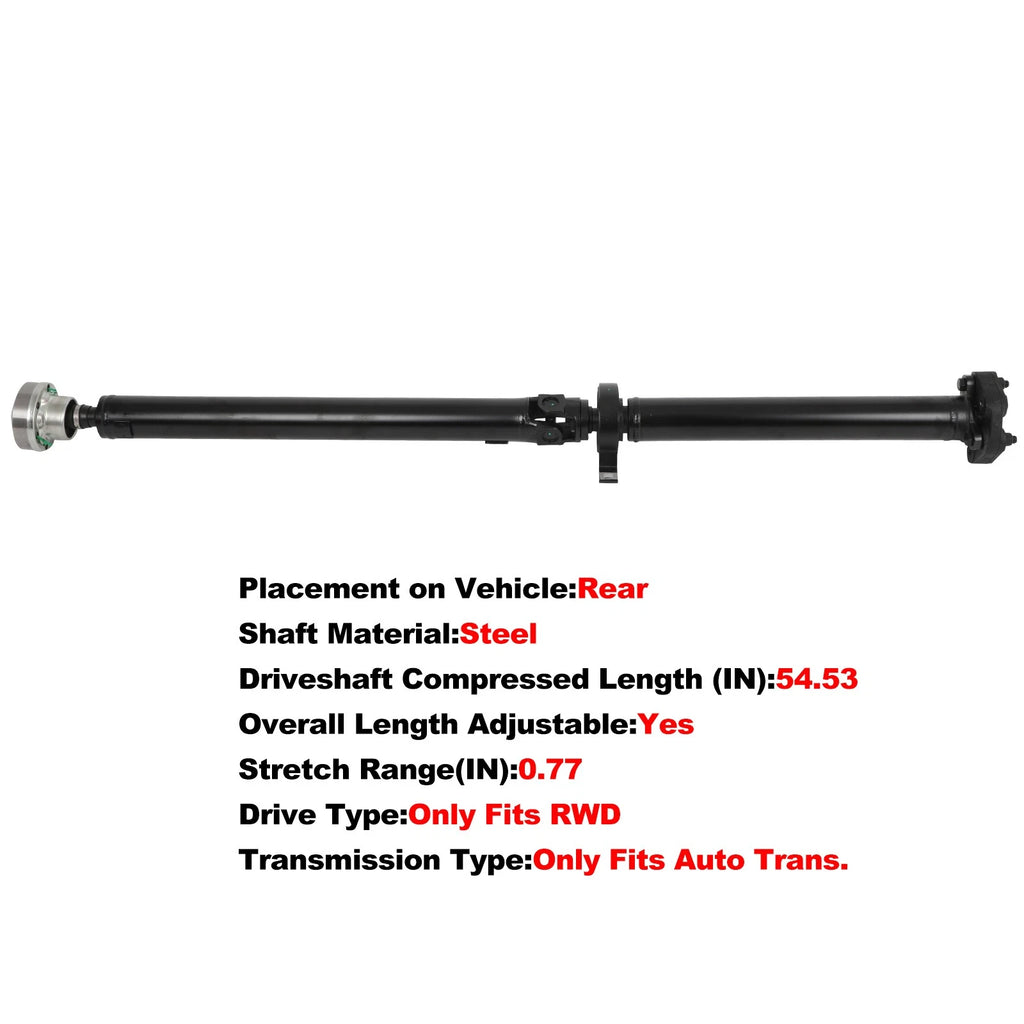 Rear Driveshaft for BMW 330i, 330Ci (2001–2003) L6 3.0L RWD AT