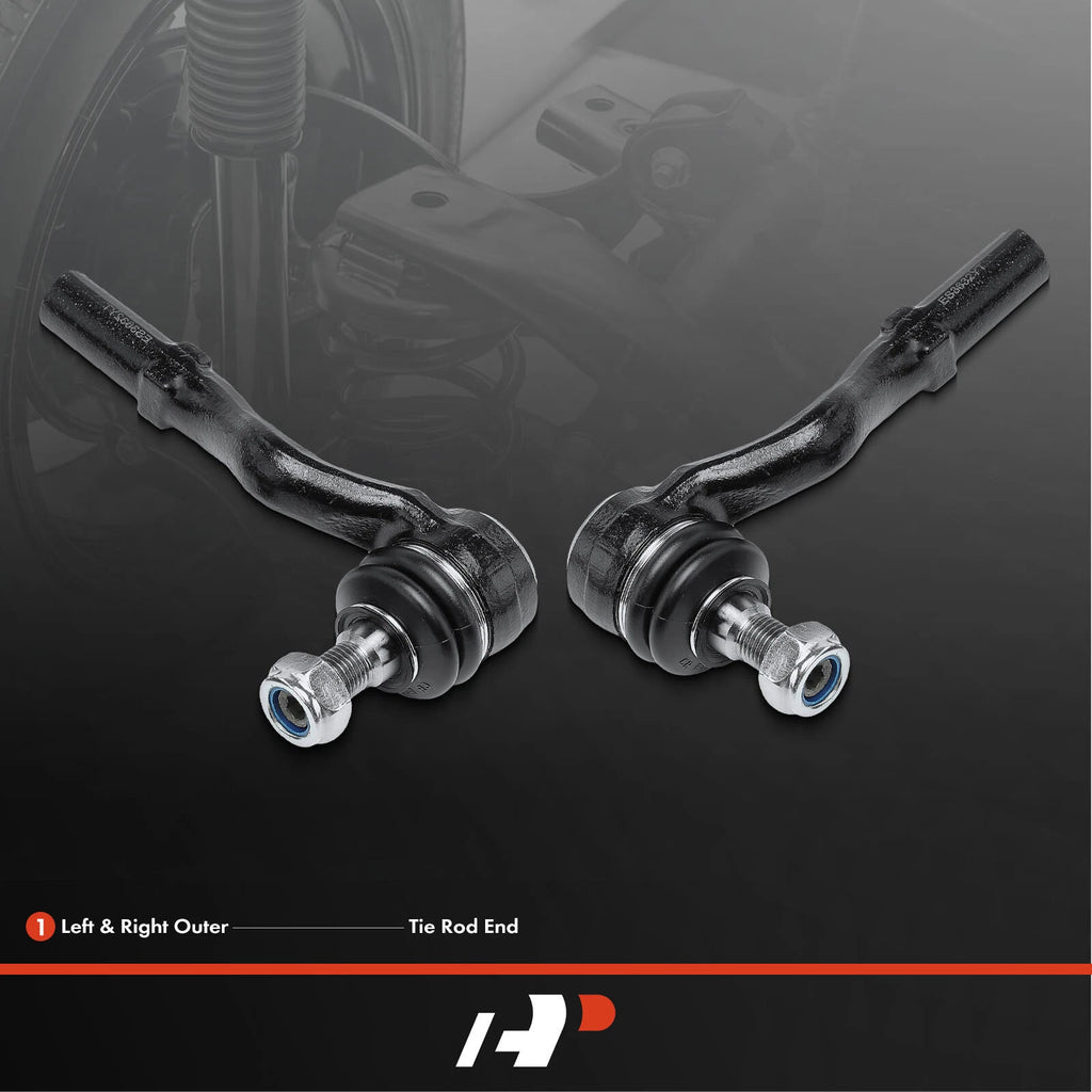 2X Outer Tie Rod End for Mercedes-Benz E-Class (1996-2009)