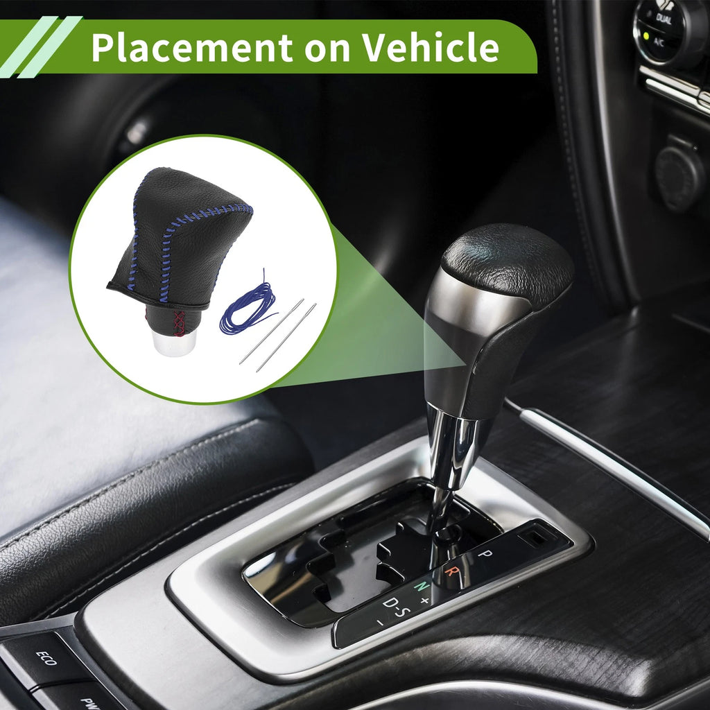 1 Pc Gear Shift Knob Cover for Lexus ES300h (2018–2023) Pebbled Black Blue