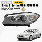 Halogen Headlight with Bulb for BMW 5 Series 528i 535i F10 (2011–2013)