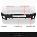 Front Bumper Face Bar for Silverado 2500 3500 HD (2011–2014) w/ Foglight Holes