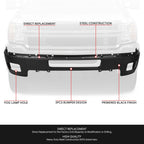 Front Bumper Face Bar for Silverado 2500 3500 HD (2011–2014) w/ Foglight Holes