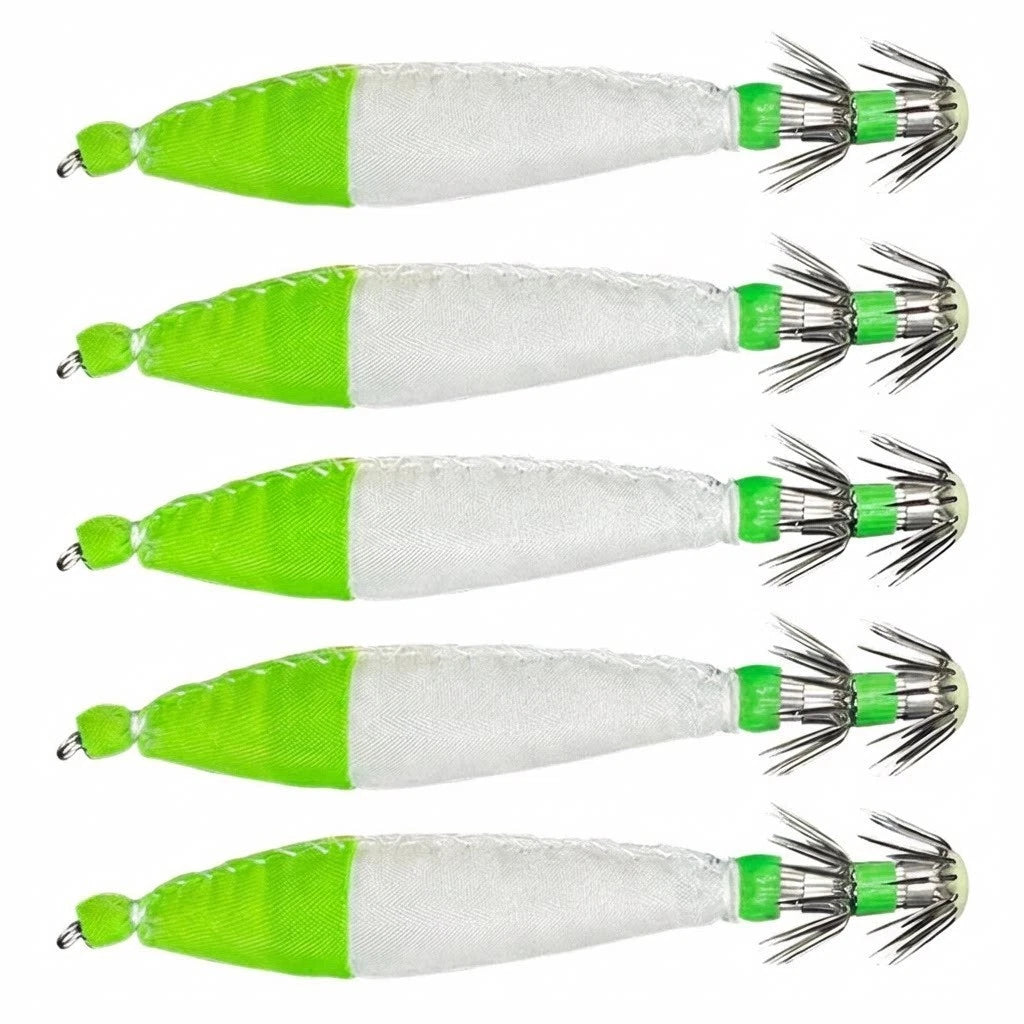 Glow Squid Jig Lure for Night Fishing (3.5# & 4.0# Size Options)
