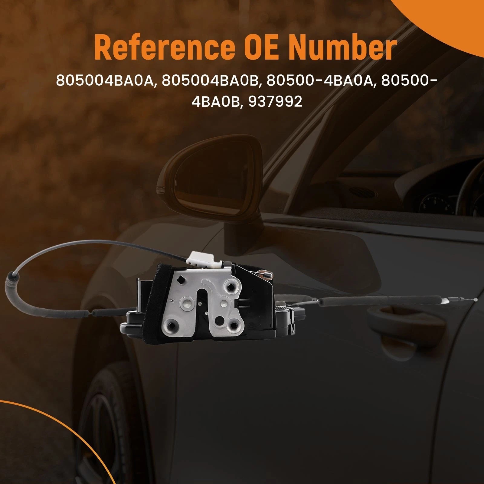 Front Right Door Lock Actuator for Nissan Rogue (2014–2019) 80500-4BA0B