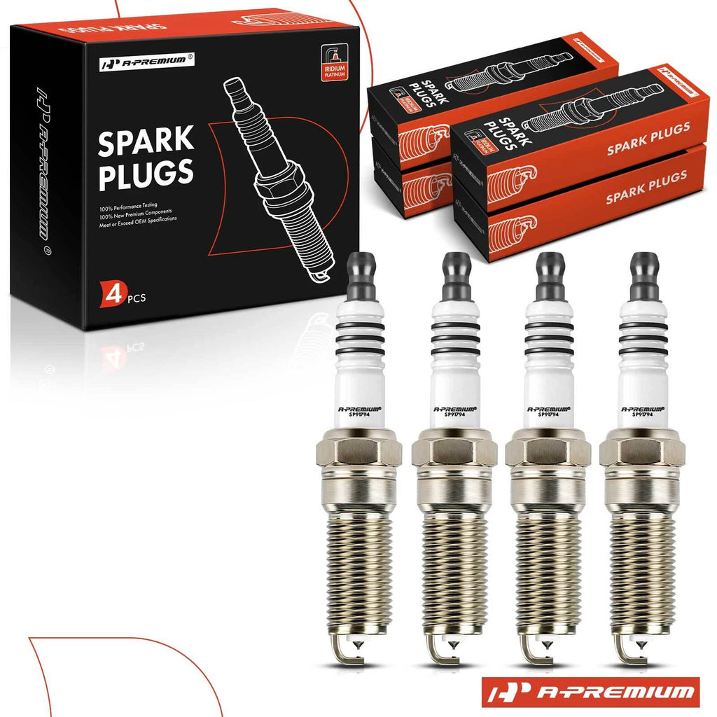 Set of 4 Iridium Platinum Spark Plugs for Ford Explorer (2012–2013) Fusion (2019)