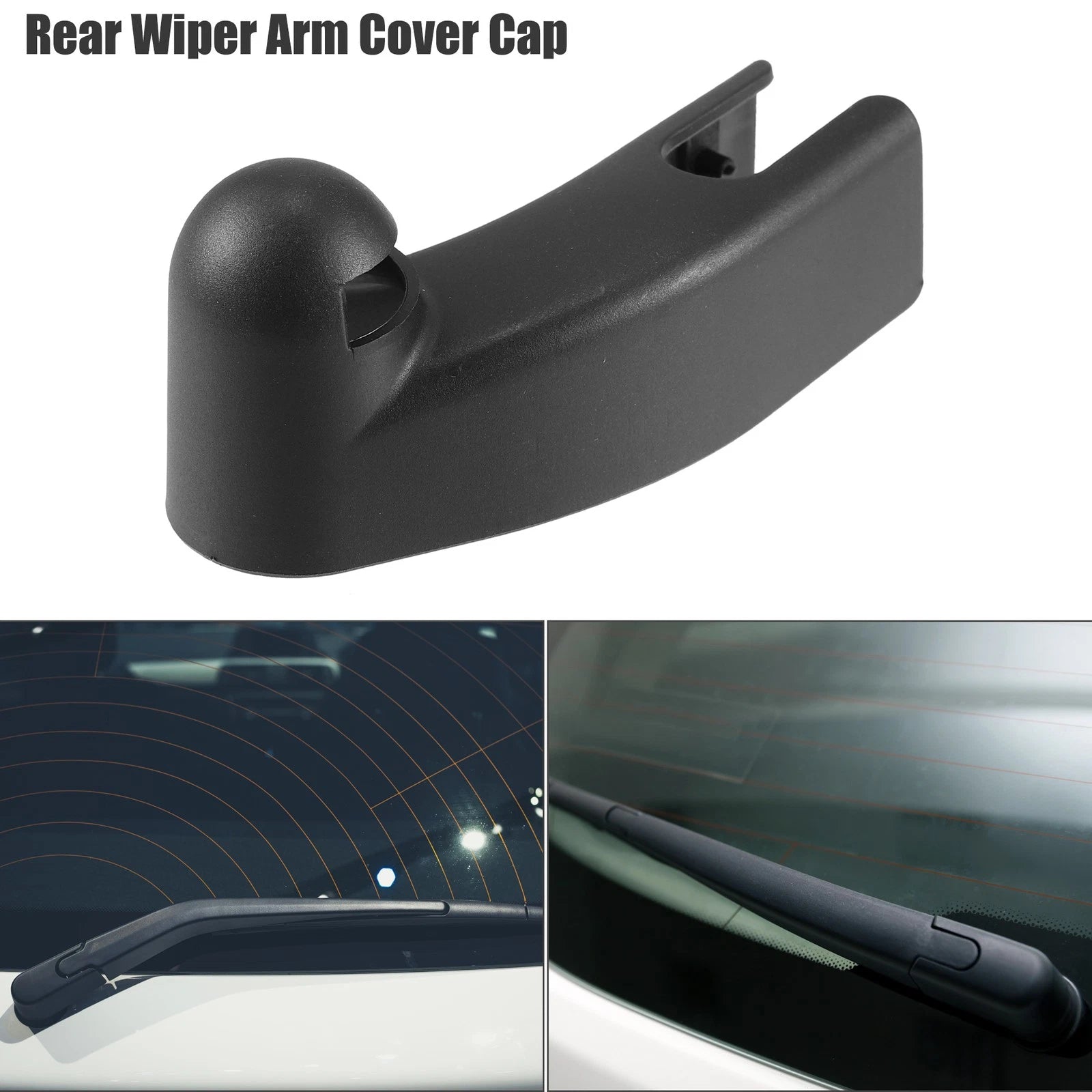 Wiper Arm Nut Cover Cap for Ford Transit Courier (2014–2023) Black