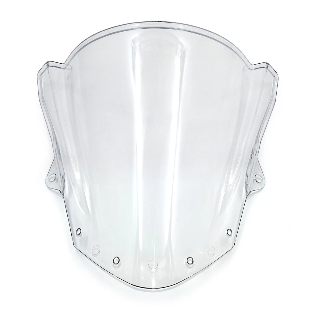 Clear Double Bubble Windshield for Kawasaki ZX6R/ZX-6R (2009–2014) / ZX-10R (2008–2010)