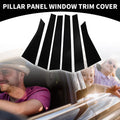 Set of 6 Car Pillar Window Trim Covers for Chevrolet Impala (2006–2013) Black