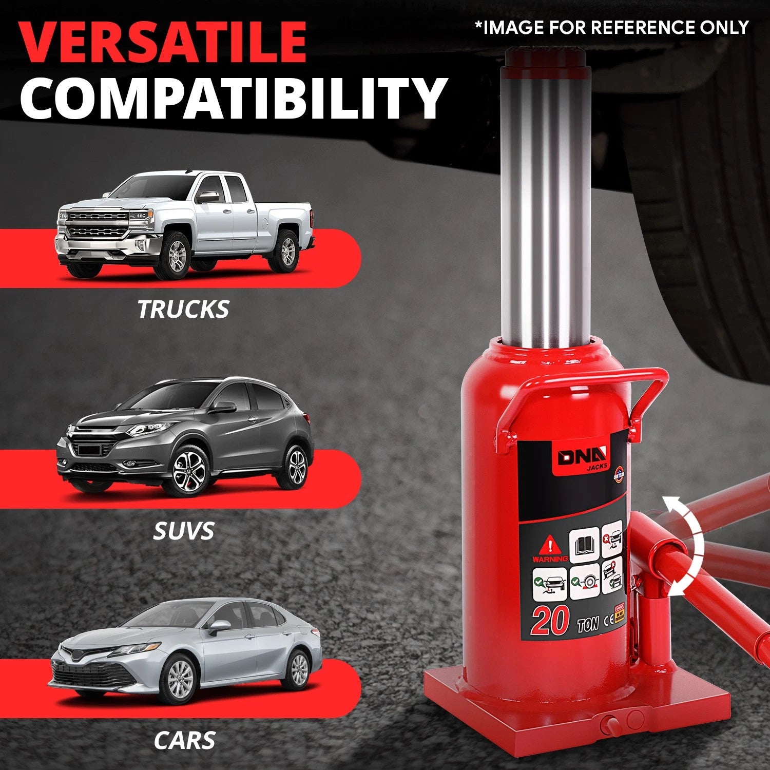 20 Ton Steel Hydraulic Bottle Jack for Car Repair