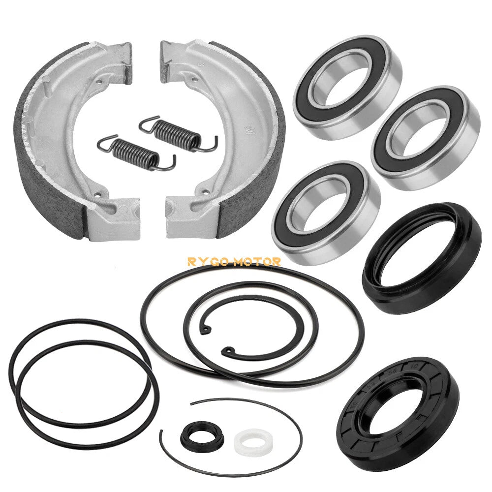 Rear Axle & Brake Bearing Seals & Shoes Kit for Honda Recon 250 TRX250 (1997–2024)