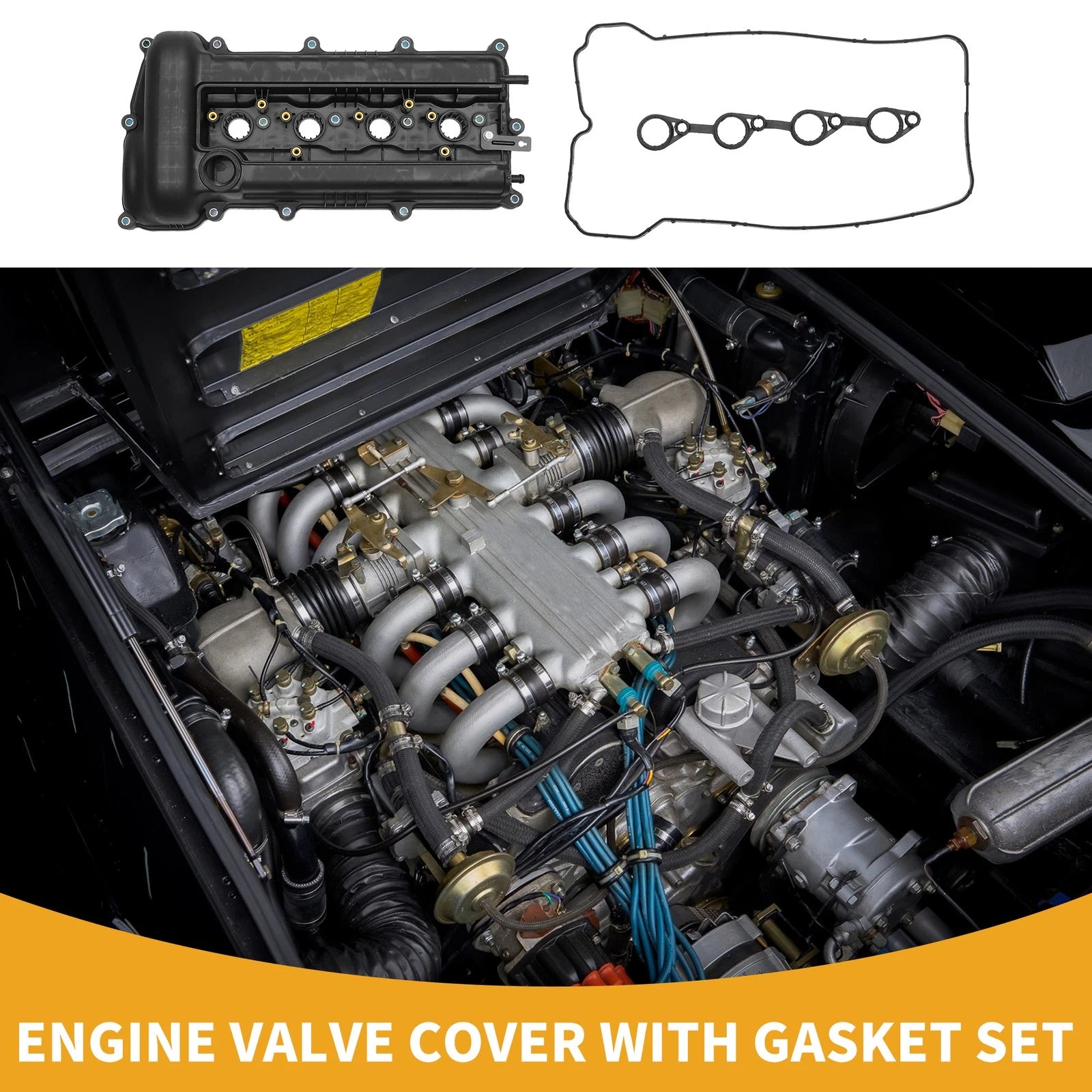 Front Engine Valve Cover with Gasket No. 224102B000 for Kia Soul (2010–2011)