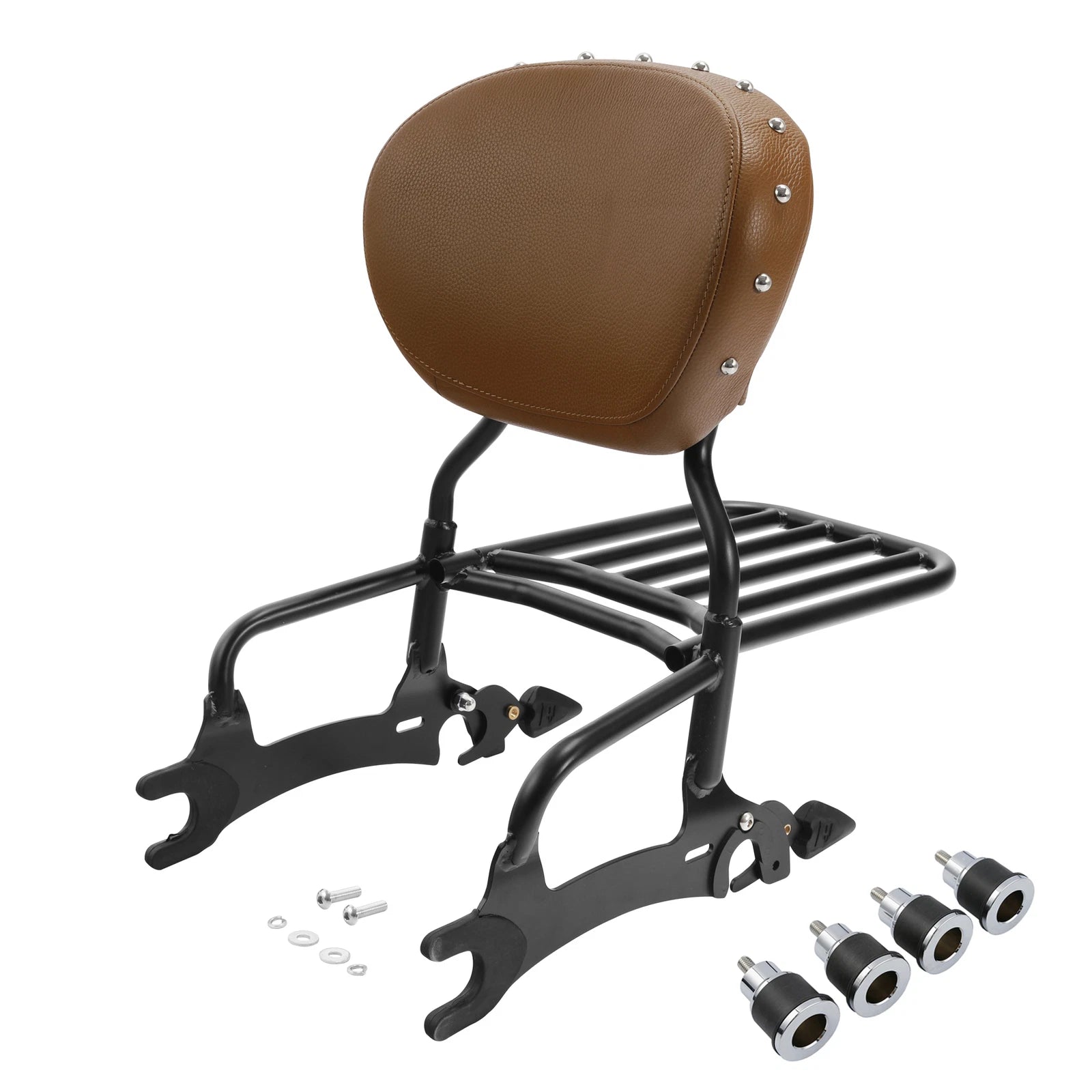 Backrest Sissy Bar Luggage Rack Spools for Indian Chieftain (2016–2024)