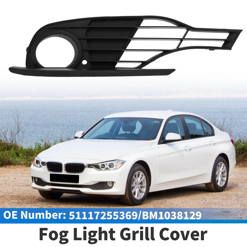 Fog Light Grill No. 51117255369/BM1038129 for BMW 328i (2012–2015) Black ABS