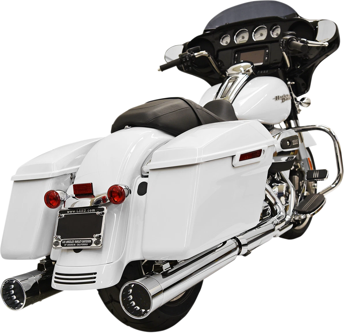 Bassani Xhaust DNT Straight Can Mufflers for FL (1F72DNT6) - Chrome