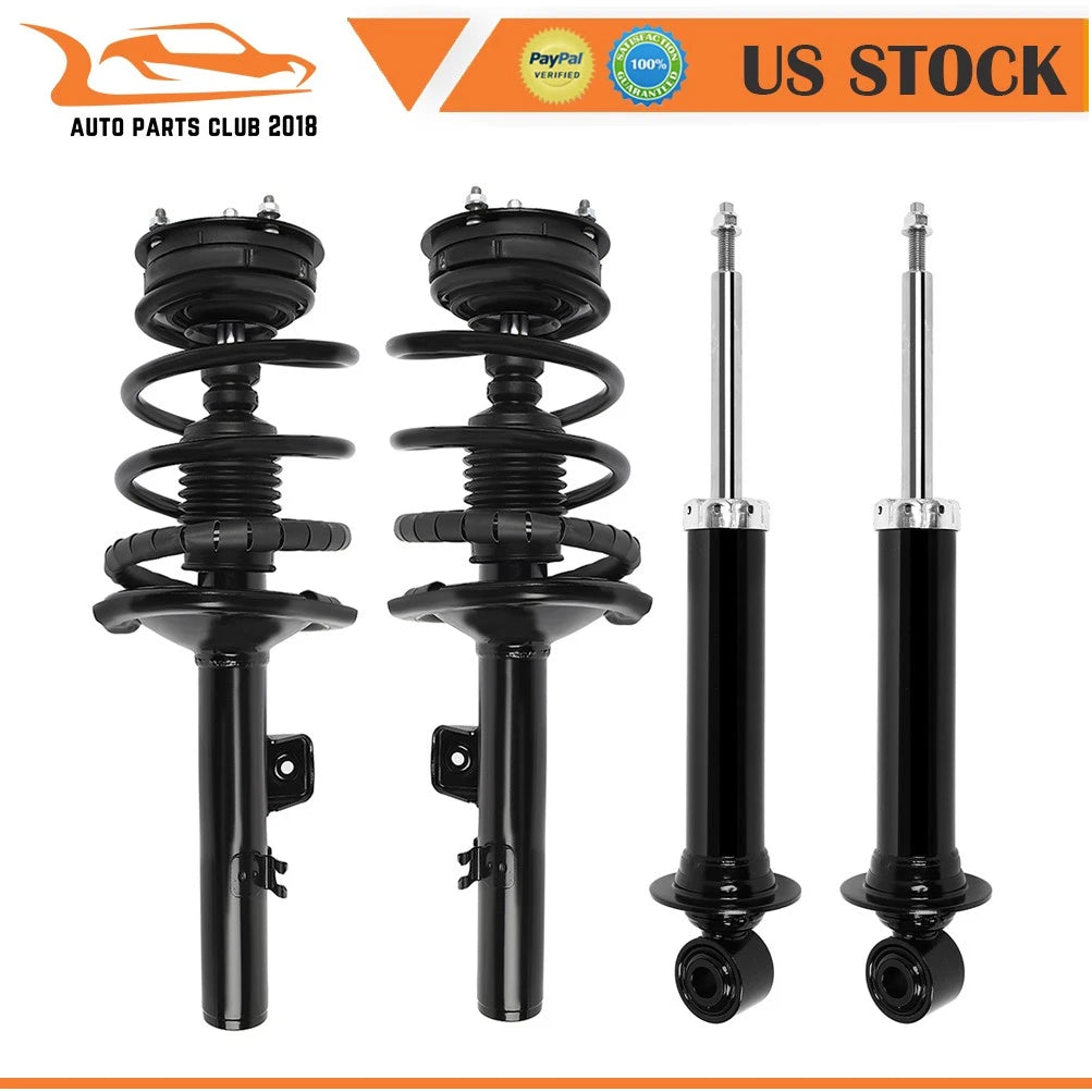 Set of 4 Complete Struts Shocks Springs & Mounts for Ford Freestyle SE (2005–2006)
