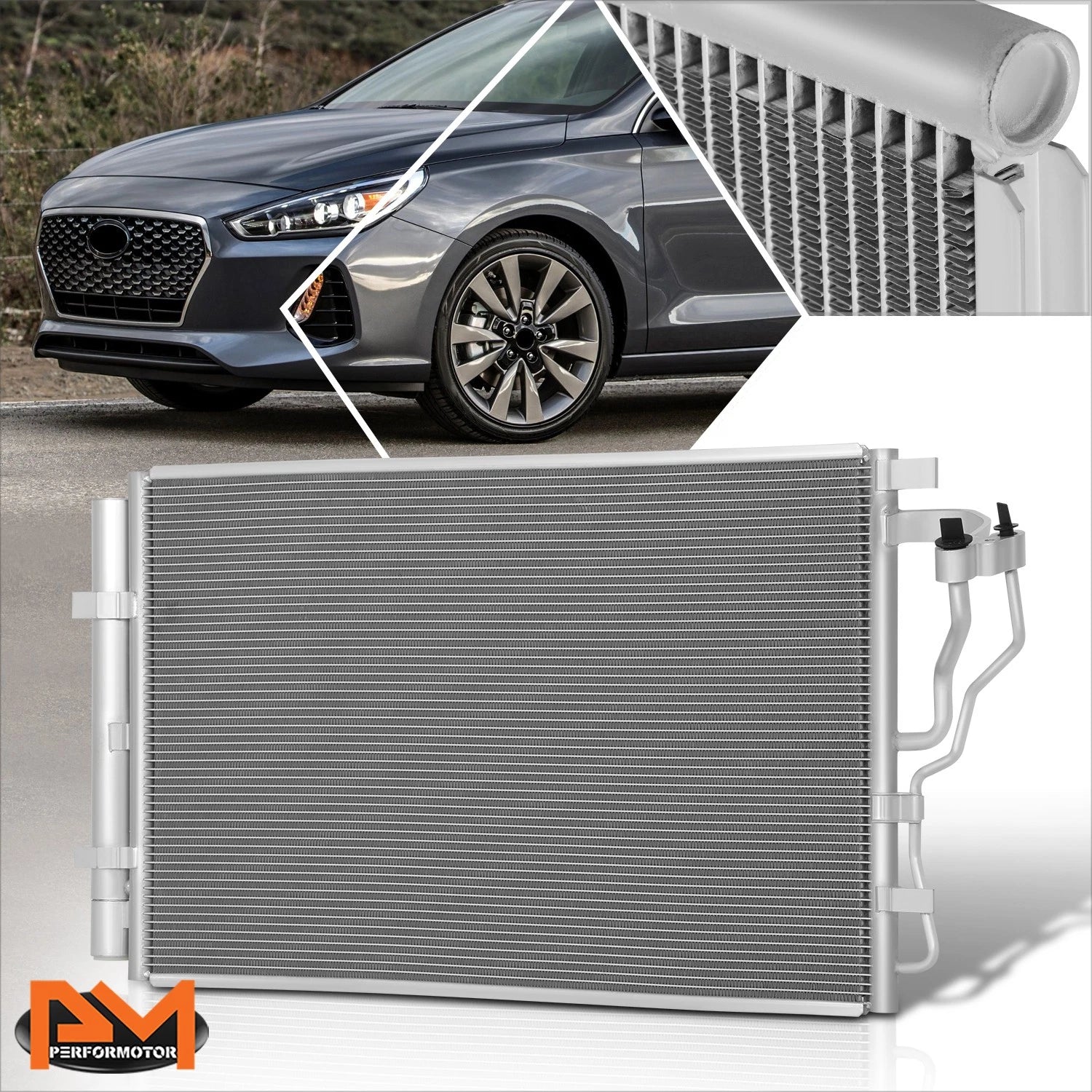 AC Condenser for Elantra GT Forte Forte5 (2014–2018) - Aluminum Core