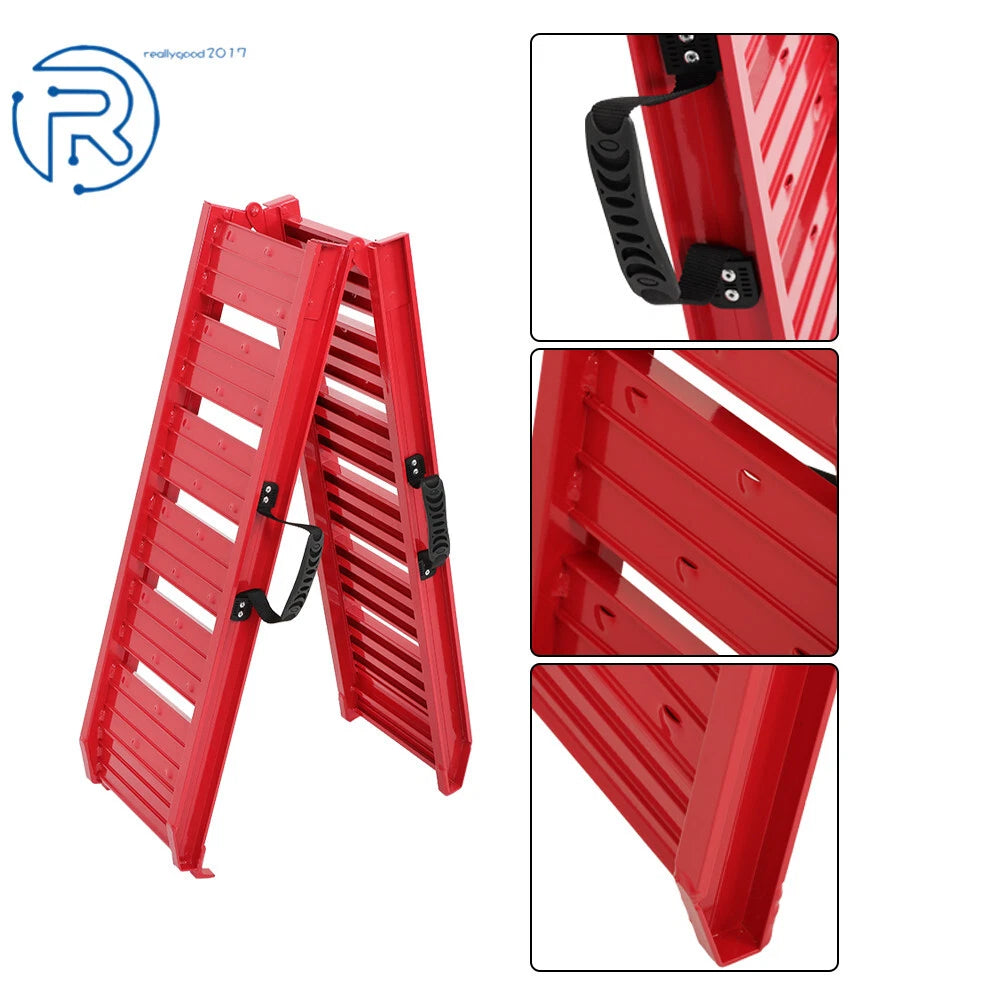 72"×11.6" Foldable Aluminum Loading Ramp for ATV Truck (Fits Most Models)