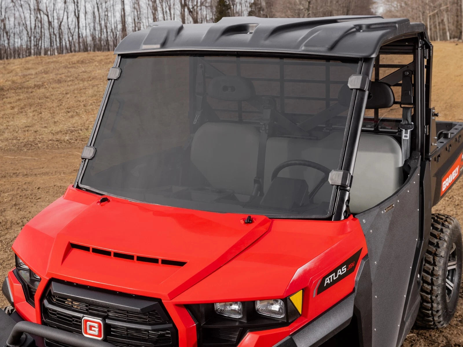Scratch Resistant Dark Tint Windshield for Gravely Atlas JSV (2023+)