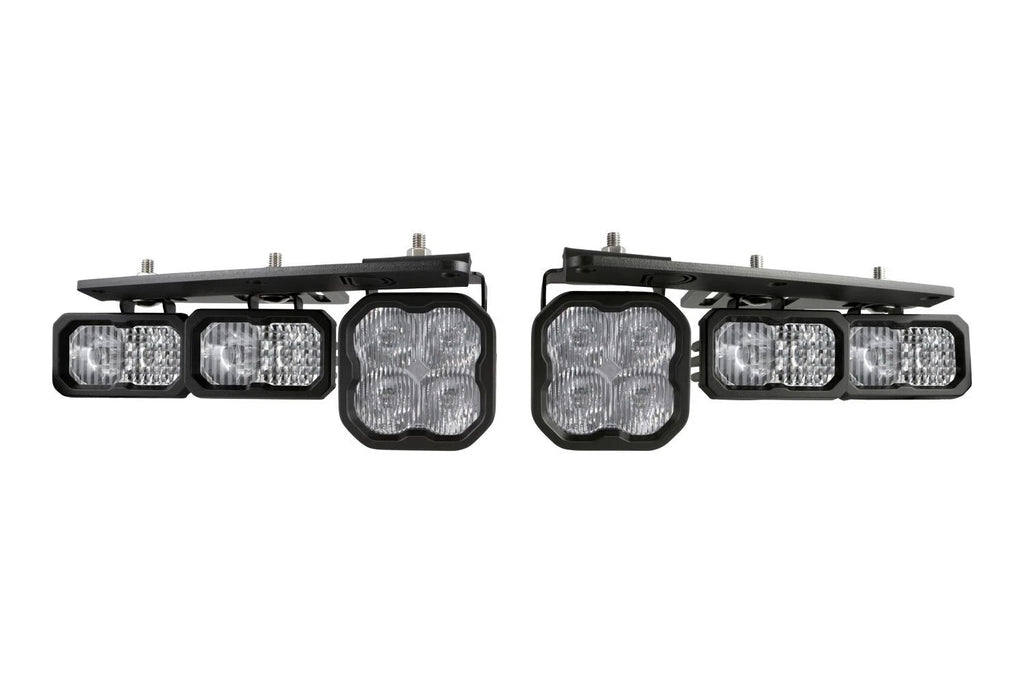 Diode Dynamics Fog Pocket Kit for 2021-2025 Ford Bronco with Steel Bumper White Sport