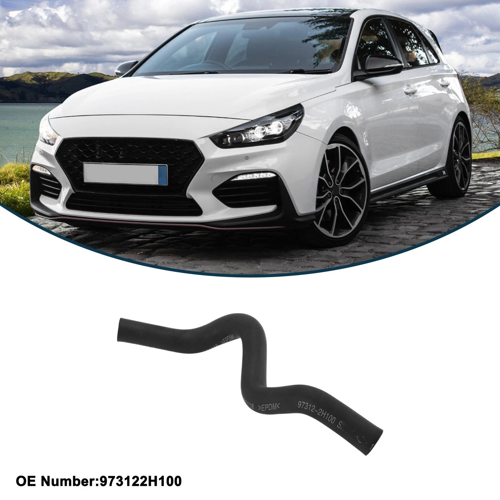 Radiator Hose No. 973122H100 for Hyundai i30 (2007–2011) Rubber