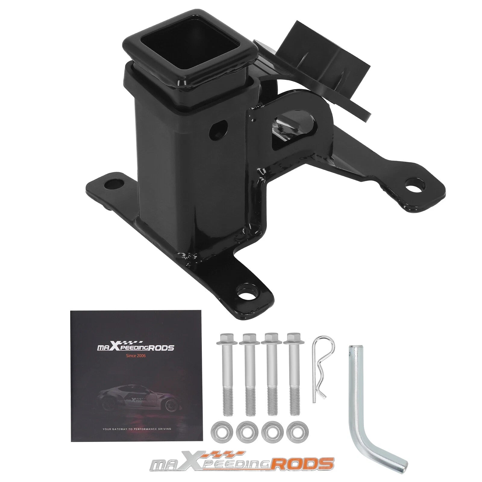 2" Trailer Hitch Kit for Polaris RZR PRO XP / 4 (2020–2026) Bolt-On Black